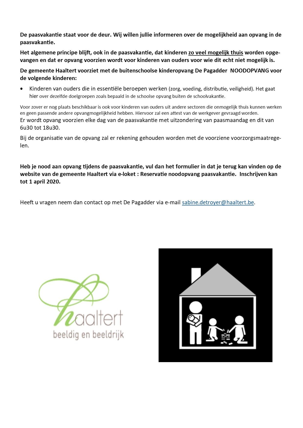 Pagadder opvang