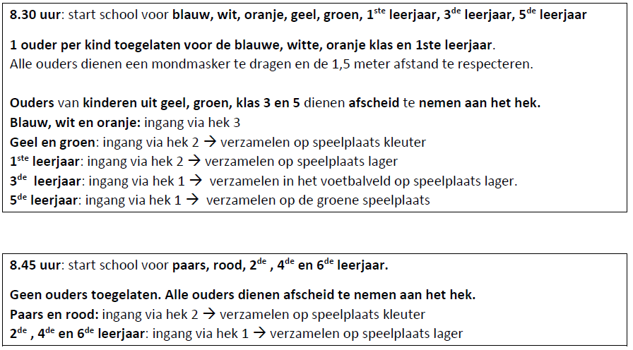 schema eerste schooldag2